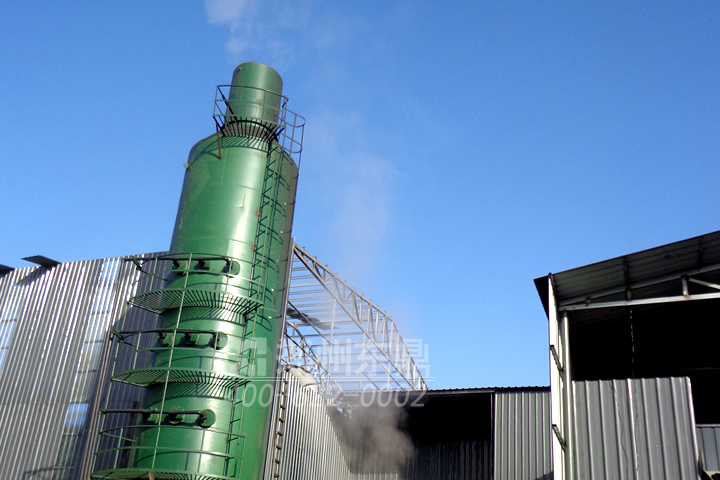 濕式除塵器是在同一塔體內將沖擊水浴除塵器和濕式過濾鋼網(wǎng)層除塵器串聯(lián)在一起構成